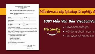 Mẫu Đơn Xin Mượn Bằng Tốt Nghiệp