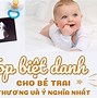 Tên Ở Nhà Cho Bé Trai Bằng Tiếng Anh